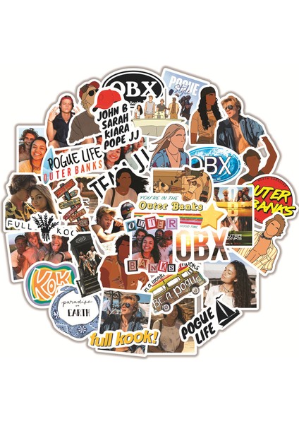 A-10PCS Tarzı Su Geçirmez Karikatür Outer Banks Etiketler Kaykay Bavul Gitar Bagaj Dizüstü Bilgisayar Etiketler Çocuk Klasik Oyuncak Paketi (Yurt Dışından) fiyatları