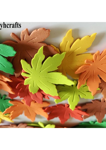 5 Adet 6X12.5CM Tarzı 1 Çanta Köpük Kızıl Yaprak Şekilli Şükran Günü El Sanatları Sonbahar Dekorasyonu Hasat Festivali Yaratıcı Aktivite Seti Duvar Dekorasyonu (Yurt Dışından)