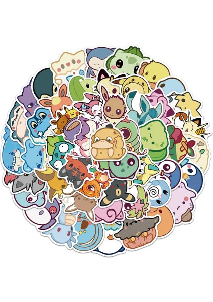 Sarı Stil Sevimli Pokemon Çıkartmaları Çocuk Hediyesi Için Su Geçirmez Laptop Valiz Stickerları Kawaii - Pokemon Karikatürü (Yurt Dışından) fiyatları