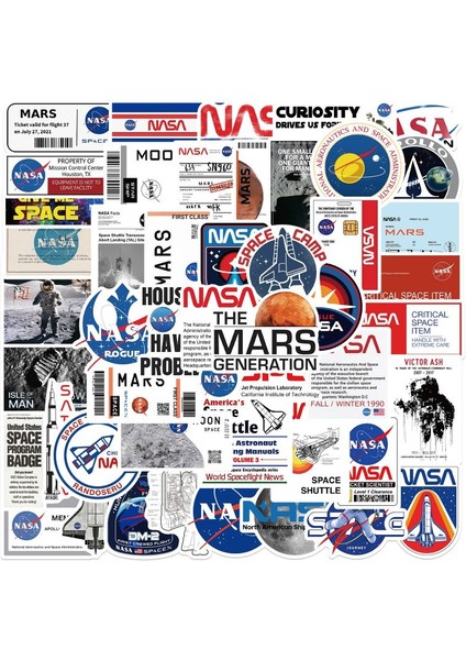Çoklu Stil Uzay Astronot Nasa Grafiti Anime Stickerları Motosiklet Defter Bilgisayar Araba Dıy Laptop Bisiklet Buzdolabı Için (Yurt Dışından) indirimleri