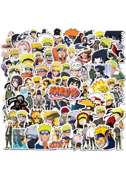 50 Adet E Tarzı Japon Anime Naruto Sticker Paketi Graffiti Valiz Laptop Araba Su Geçirmez Çıkartmalar Çocuk Oyuncak Hediye (Yurt Dışından)