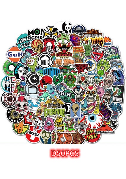 Sarı Stil Pcs Hip-Hop Tarzı Gelgit Modası Graffiti Sticker'lar Su Geçirmez Gitar Bisiklet Kaykay Motosiklet Çocuk Oyuncakları Için (Yurt Dışından)