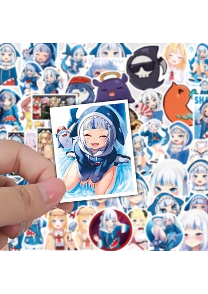 50 Adet B Tarzı Pcs Sevimli Anime Kız Gawr Gura Stickerları Dıy Buzdolabı Kaykay Laptop Su Geçirmez Grafiti Vsco Sticker Etiketler Çocuk Oyuncakları Için (Yurt Dışından) indirimleri