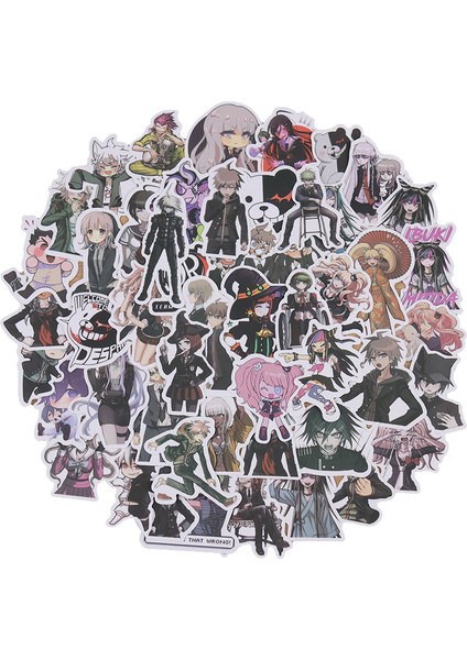 Danganronpa Oyun Su Geçirmez Sticker Kendin Yap Snowboard Laptop Bagaj Buzdolabı Gitar Graffiti Sticker Çocuk Oyuncak Sticker (Yurt Dışından)