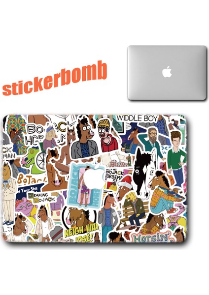 Bojack Süvari Tarzı Bojack Horseman Çizgi Film Stickerları Laptop Kask Bisiklet Bagaj Gitar Araba Stickerları Için Su Geçirmez Vinil Etiket (Yurt Dışından) modelleri