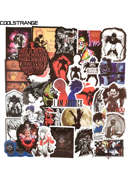 B 10 Adet Rastgele Stil Pcs Death Note Japon Anime Çıkartmaları Laptop Bagaj Motosiklet Telefon Kaykay Oyuncak Araba Günlük Kask Için (Yurt Dışından) fiyatları