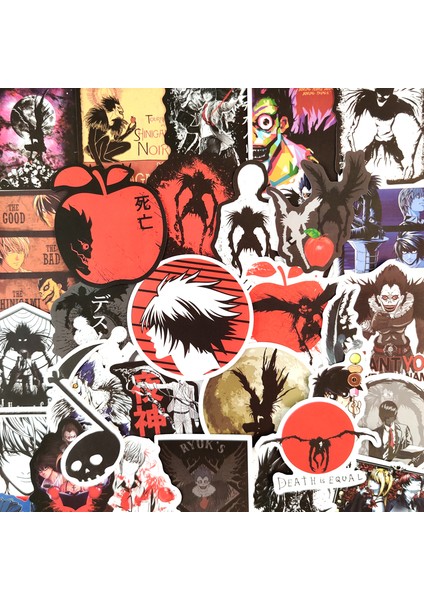 B 10 Adet Rastgele Stil Pcs Death Note Japon Anime Çıkartmaları Laptop Bagaj Motosiklet Telefon Kaykay Oyuncak Araba Günlük Kask Için (Yurt Dışından) indirimleri