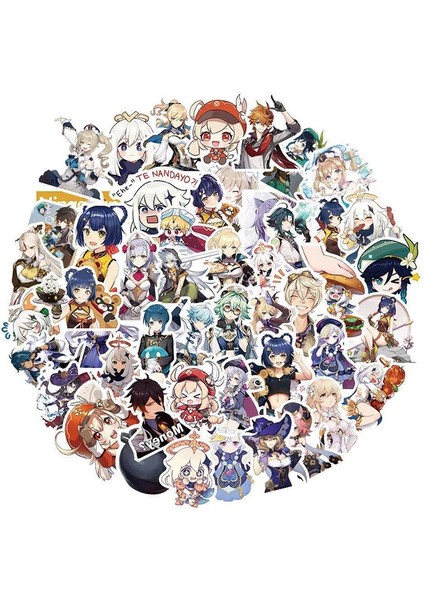 10 Adet Tarzı Genshin Etkisi Anime Çıkartmaları Su Geçirmez Kaykay Seyahat Valiz Telefon Dizüstü Bilgisayar Valiz Araba Dekor Sticker (Yurt Dışından)