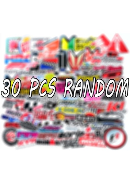 30 ADET-SC100 Tarzı Jdm Modifikasyon Stickerları Araba Stillemesi Çıkartmaları Bisiklet Kaskı Motosiklet Karışık Vinil Etiketler Bomba F5 (Yurt Dışından)