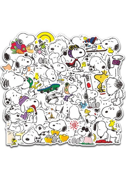 30 Adet Random Tarzı Pcs Çizgi Film Anime Snoopy Sticker Defter Scrapbooking Bilgisayar Valiz Su Geçirmez Sevimli Anime Çocuk Oyuncak Hediye Etiketleri (Yurt Dışından)