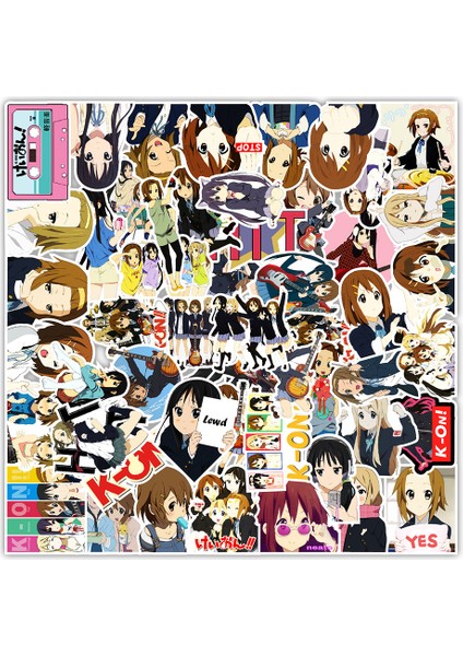 Anime K-On Sticker Kaykay Gitar Bavul Motosiklet Bisiklet Işık Tonu Kız Grafiti Yapışkanı Kendin Yap Şaka Sticker Çocuk Oyuncakları (Yurt Dışından) fiyatları