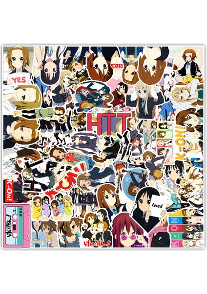 Anime K-On Sticker Kaykay Gitar Bavul Motosiklet Bisiklet Işık Tonu Kız Grafiti Yapışkanı Kendin Yap Şaka Sticker Çocuk Oyuncakları (Yurt Dışından) modelleri