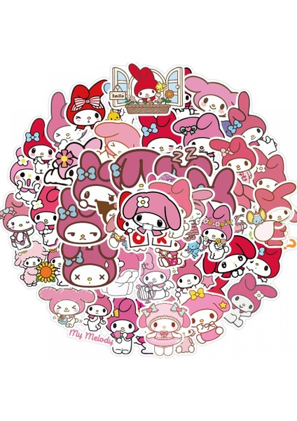 No.9 Tarzı Sevimli Sanrioed Anime Çıkartmalar Karikatür Stitch Kittys Kuromi Benim Melodi Su Geçirmez Graffiti Dekoratif Çıkartmalar Çocuk Oyuncakları (Yurt Dışından) modelleri