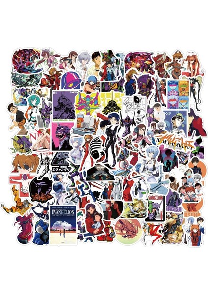 Sarı Stil Çocuk Grafiti Kaykay Bilgisayar Defter Araba Sticker Oyuncak Kask Etiketleri Için Evangelion Japon Anime Çizgi Film Çıkartmaları (Yurt Dışından) fiyatları