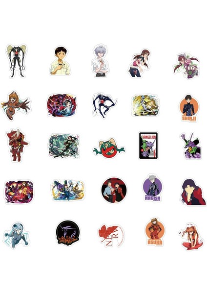 Sarı Stil Çocuk Grafiti Kaykay Bilgisayar Defter Araba Sticker Oyuncak Kask Etiketleri Için Evangelion Japon Anime Çizgi Film Çıkartmaları (Yurt Dışından) fırsatları