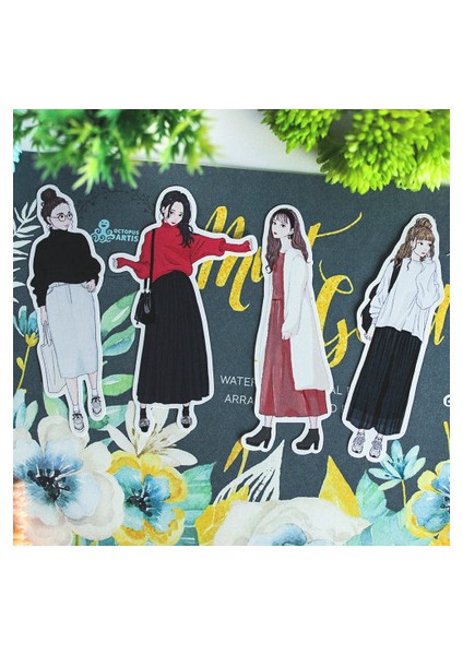 Sevimli Kız Çıkartmaları Dıy Scrapbooking Albümü Günlük Mutlu Planlayıcı El Sanatları Dekoratif Çıkartmalar Paketi (Yurt Dışından) fırsatları