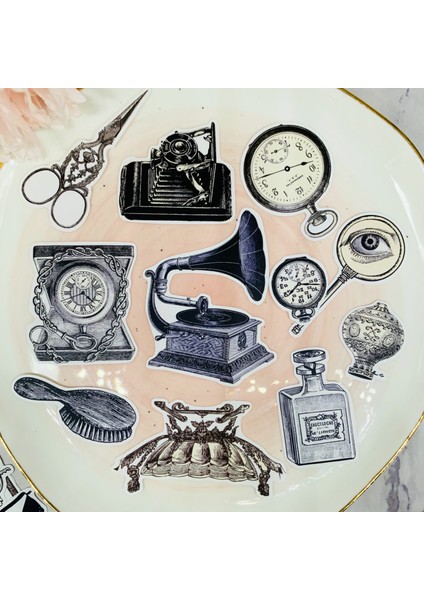 Vintage Mini Kağıt Etiketler El Sanatları ve Scrapbooking Etiketler Kitap Dekoratif Etiket Dıy Kırtasiye (Yurt Dışından) modelleri