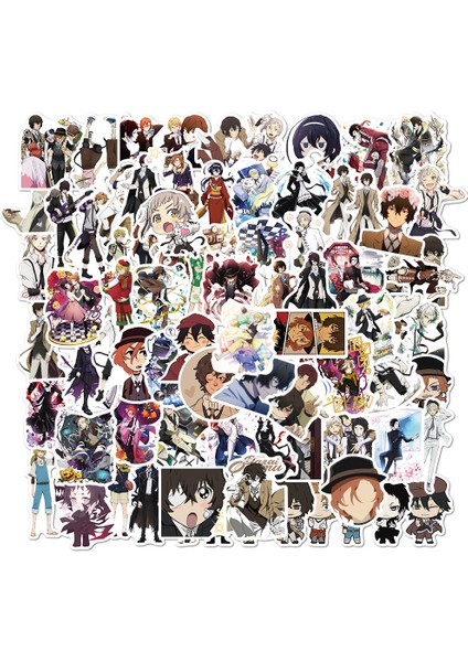 50 Adet A ve 50 Adet B Tarzı Pcs Anime Bungou Stray Dogs Stickerlar Japonya Çıkartması Laptop Kaykay Bavul Bagaj Anime Sticker Çocuk Hediyeleri Oyuncaklar (Yurt Dışından) modelleri