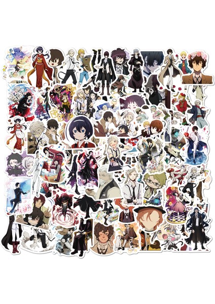 50 Adet A ve 50 Adet B Tarzı Pcs Anime Bungou Stray Dogs Stickerlar Japonya Çıkartması Laptop Kaykay Bavul Bagaj Anime Sticker Çocuk Hediyeleri Oyuncaklar (Yurt Dışından) fırsatları