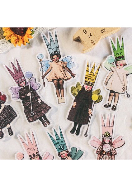 Vintage Harf Çıkartmaları Kawaldren Dıy Scrapbooking Albümü Günlük Mutlu Planlayıcı El Sanatları Dekoratif Çıkartmalar Paketi (Yurt Dışından)