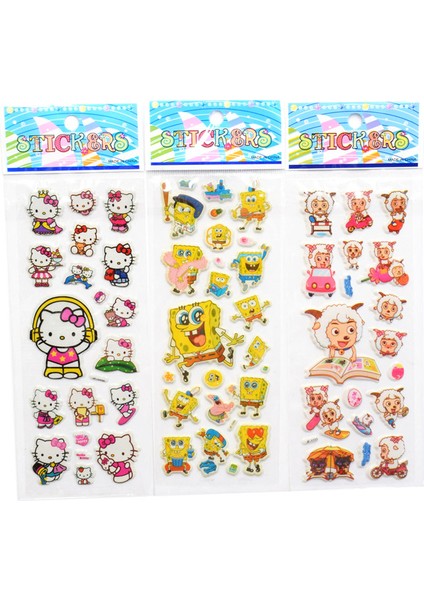 No.11 Stili 6 Sayfalık Balonlu Çıkartmalar 3D Köpük Çizgi Film Çocuklar Sevimli Çıkartmalar Puf Çocuklar Kendi Oyuncakları Kızlar Doğum Günü Hediyesi (Yurt Dışından) fiyatları