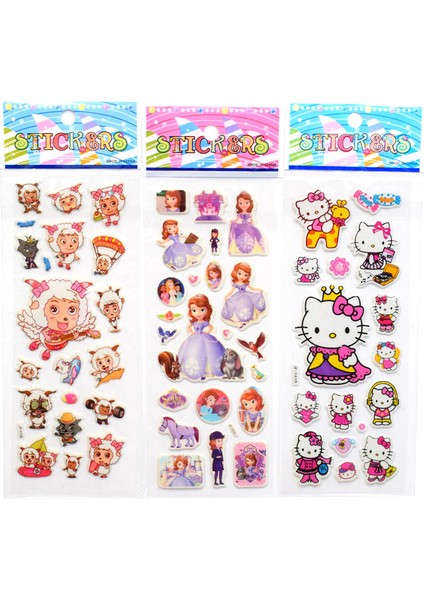 No.11 Stili 6 Sayfalık Balonlu Çıkartmalar 3D Köpük Çizgi Film Çocuklar Sevimli Çıkartmalar Puf Çocuklar Kendi Oyuncakları Kızlar Doğum Günü Hediyesi (Yurt Dışından) fırsatları