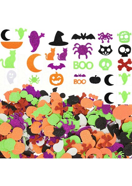 50 Adet Cadılar Bayramı Tarzı 1 Çanta Karışık Çiçek Yıldız Kalp Sim Glitter Köpük Çıkartmalar, Çocuk Oyuncakları.scrapbooking Seti.erken Eğitim Dıy.anaokulu El Sanatı (Yurt Dışından)