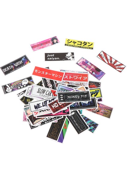 B Tarzı Sırt Çantası Kaykay Laptop Buzdolabı Telefon Araba Tasarımı Çıkartması Için Yarış Stili Jdm Çıkartma (Yurt Dışından) fiyatları