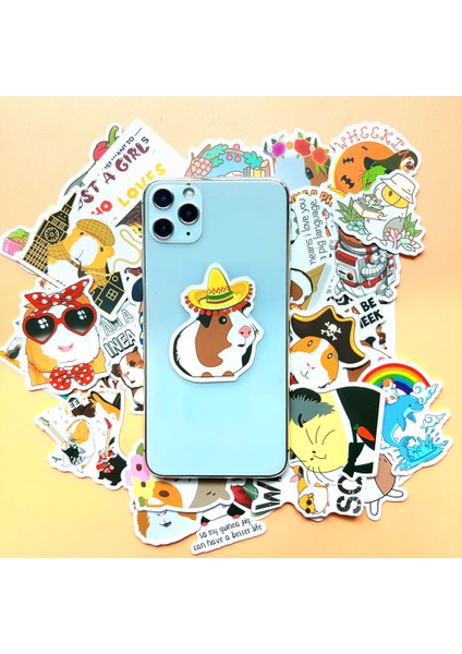 10 Adet Tarzı Çocuk Hediyesi Için Pcs Çizgi Anime Deniz Domuzları Sticker Dekorasyon Valiz Laptop Motosiklet Bilgisayar Su Bardağı Cep Telefonu Su Geçirmez Yapışkanlar (Yurt Dışından) modelleri