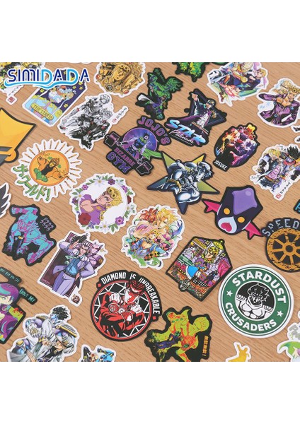 Jojo'nun Garip Macerası Çizgi Karakter Grafiti Su Geçirmez Sticker Valiz Sticker Defter Araba Sticker - (Yurt Dışından)