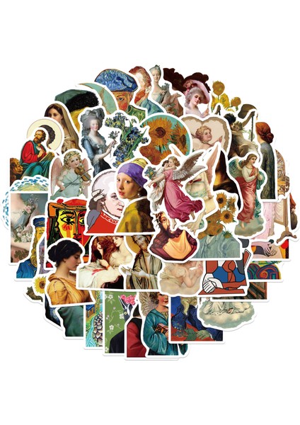 40 Adet Van Gogh Stili Pcs Ünlü Eserler Sanat Sticker Çıkartma Laptop Bavul Defter Kask Bagaj Bisiklet Gitar Estetik Sticker Su Geçirmez Pvc (Yurt Dışından) indirimleri