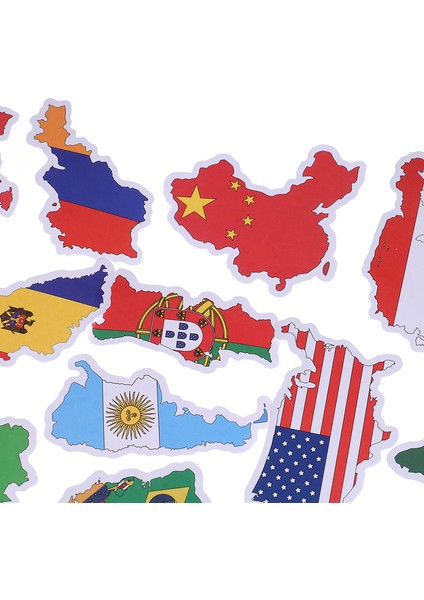 D Stili Ülkeler Haritası Seyahat Stickerı Dıy Scrapbooking Bavul Laptop Araba Motosiklet Milli Bayrak Stickerları Çocuklar Için Oyuncaklar (Yurt Dışından) indirimleri