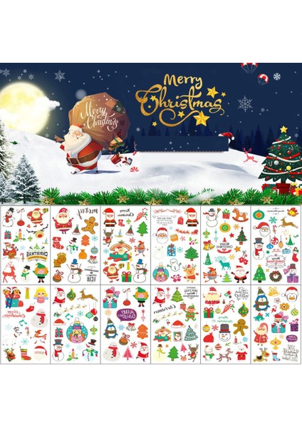 10 Yaprak Cadılar Bayramı Stili Yeni Yıl Geçici Dövmeler Çıkartmaları Xmas Baba Kar Snowman Transfer Dövme Parti Yüz Dekorasyon 1 Levha 200 Çıkartmalar Lot Turkish (Yurt Dışından) fiyatları