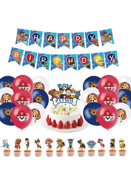 B Tarzı Paw Patrol Balon Yeni Wangwang Takımı Erkek Kız Balonlar Bebek Doğum Günü Parti Tatil Dekorasyon Çocuk Doğum Günü Hediyeleri (Yurt Dışından)