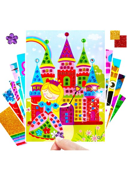 4mskth 1tz Stili Çocuklar Için El Yapımı Sanat Oyuncakları: Kristal Akrilik Bulmaca Dıy Köpük Eva Sticker Eğitici Oyuncaklar (Yurt Dışından) modelleri