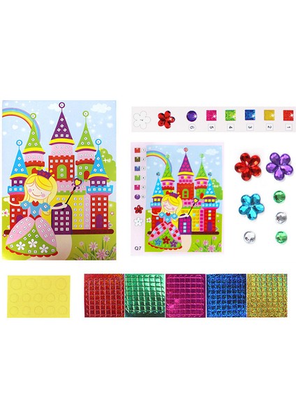 4mskth 1tz Stili Çocuklar Için El Yapımı Sanat Oyuncakları: Kristal Akrilik Bulmaca Dıy Köpük Eva Sticker Eğitici Oyuncaklar (Yurt Dışından) fırsatları