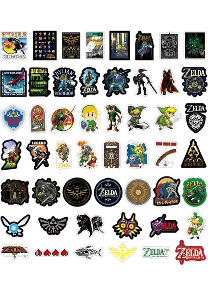 50 Adet Tarzı Su Geçirmez Valiz Defter Kaykay Pvc Sticker Buzdolabı Naklejki Için The Legend Of Zelda Oyunu (Yurt Dışından) modelleri