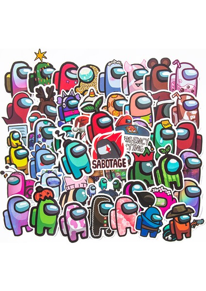 A50-PCS Tarzı Amongus Bagaj Sticker Not Defteri Kask Su Geçirmez Grafiti Oyuncak Sticker (Yurt Dışından) modelleri