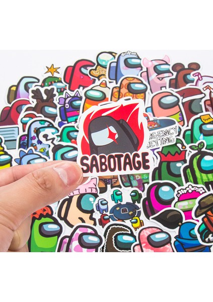 A50-PCS Tarzı Amongus Bagaj Sticker Not Defteri Kask Su Geçirmez Grafiti Oyuncak Sticker (Yurt Dışından) fırsatları