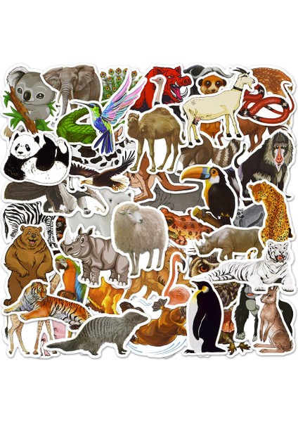 Çocuk Oyuncakları Için Komik Canlı Sevimli Hayvan Çıkartması Su Geçirmez Çıkartmalar Scrapbook Telefon Kılıfı Dizüstü Bilgisayar Gitar Için Paket (Yurt Dışından) fiyatları