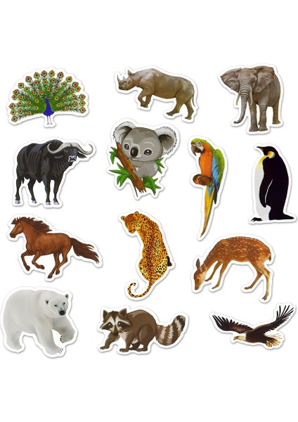 Çocuk Oyuncakları Için Komik Canlı Sevimli Hayvan Çıkartması Su Geçirmez Çıkartmalar Scrapbook Telefon Kılıfı Dizüstü Bilgisayar Gitar Için Paket (Yurt Dışından) modelleri