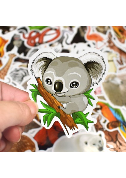 Çocuk Oyuncakları Için Komik Canlı Sevimli Hayvan Çıkartması Su Geçirmez Çıkartmalar Scrapbook Telefon Kılıfı Dizüstü Bilgisayar Gitar Için Paket (Yurt Dışından) fırsatları