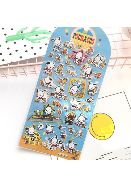 No.5 Tarzı 1 Adet Sevimli Köşe Yaratık Bronz Sticker Melodi Puding Köpek Günlük Etiket Stickerları Scrapbooking Dıy Sticker Oyuncak Hediye (Yurt Dışından)