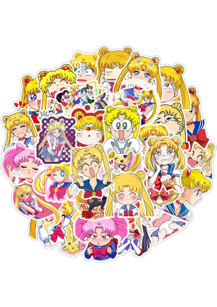 AZ025-50 Adet Tarzı Çeşitli Anime Sticker'lar: Demon Slayer, Naruto, Attack On Titan, Dragon Ball, Rited Away Sticker'lar, Sevimli Sticker Paketi (Yurt Dışından)