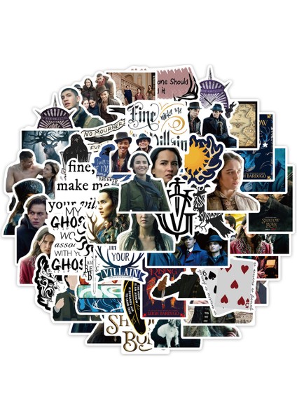 A-50 Adet Tarzı Pcs Yeni Amerikan Tv Dizisi Shadow And Bone Stickerları Dıy Dekoratif Valiz Laptop Kaykay Telefon Kılıfı Su Geçirmez Sticker (Yurt Dışından)