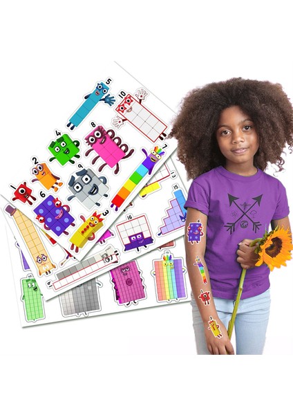 C(30-100) Stili Numberblocks Sticker Çocuk Oyuncakları Blok Graffiti Dıy Vinil Kaykay Bardak Telefon Bisiklet Çıkartmalar Seti Hediye (Yurt Dışından)