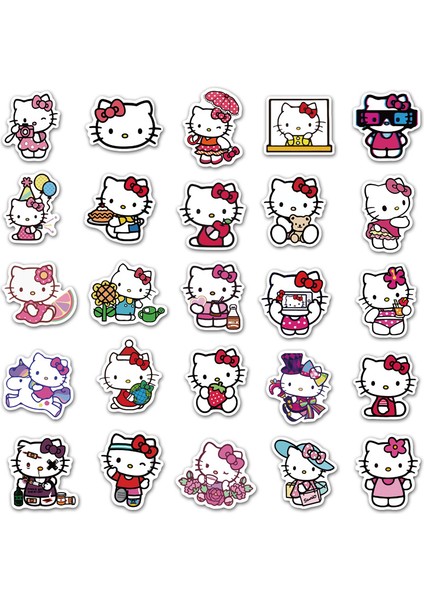 50 Adet Tarzı Kawaii Kuromi Etiketler Sevimli Merhaba Kitty Sticker Laptop Telefon Kılıfı Kızlar Sanrio My Melody Anime Etiketler Çocuklar Oyuncaklar (Yurt Dışından)