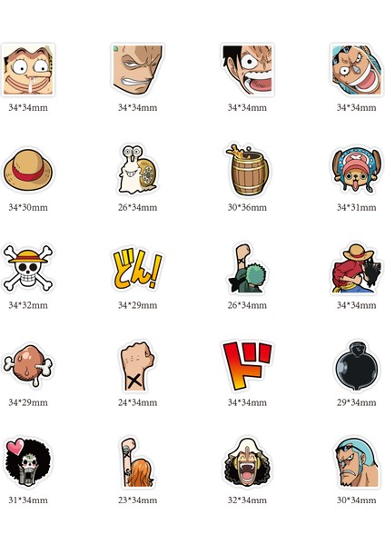 Anime One Pıece Luffy Sticker Araba Laptop Pvc Sırt Çantası Ev Sticker Ped Bisiklet Ps4 Su Geçirmez Sticker F5 (Yurt Dışından) fiyatları