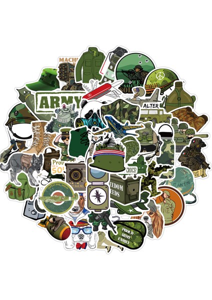50 Adet Tarzı Askeri Grafiti Sticker Paketi Araba Sticker ve Çıkartmalar Dıy Kaykay Telefon Kılıfı Motor Oyuncakları Için - Pcs Cool Soldier Army Military (Yurt Dışından)