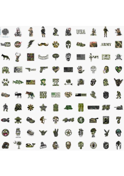 50 Adet Tarzı Askeri Grafiti Sticker Paketi Araba Sticker ve Çıkartmalar Dıy Kaykay Telefon Kılıfı Motor Oyuncakları Için - Pcs Cool Soldier Army Military (Yurt Dışından) modelleri